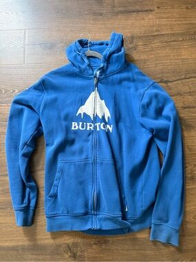 Burton Blue Hoodie Jacket with White Logo